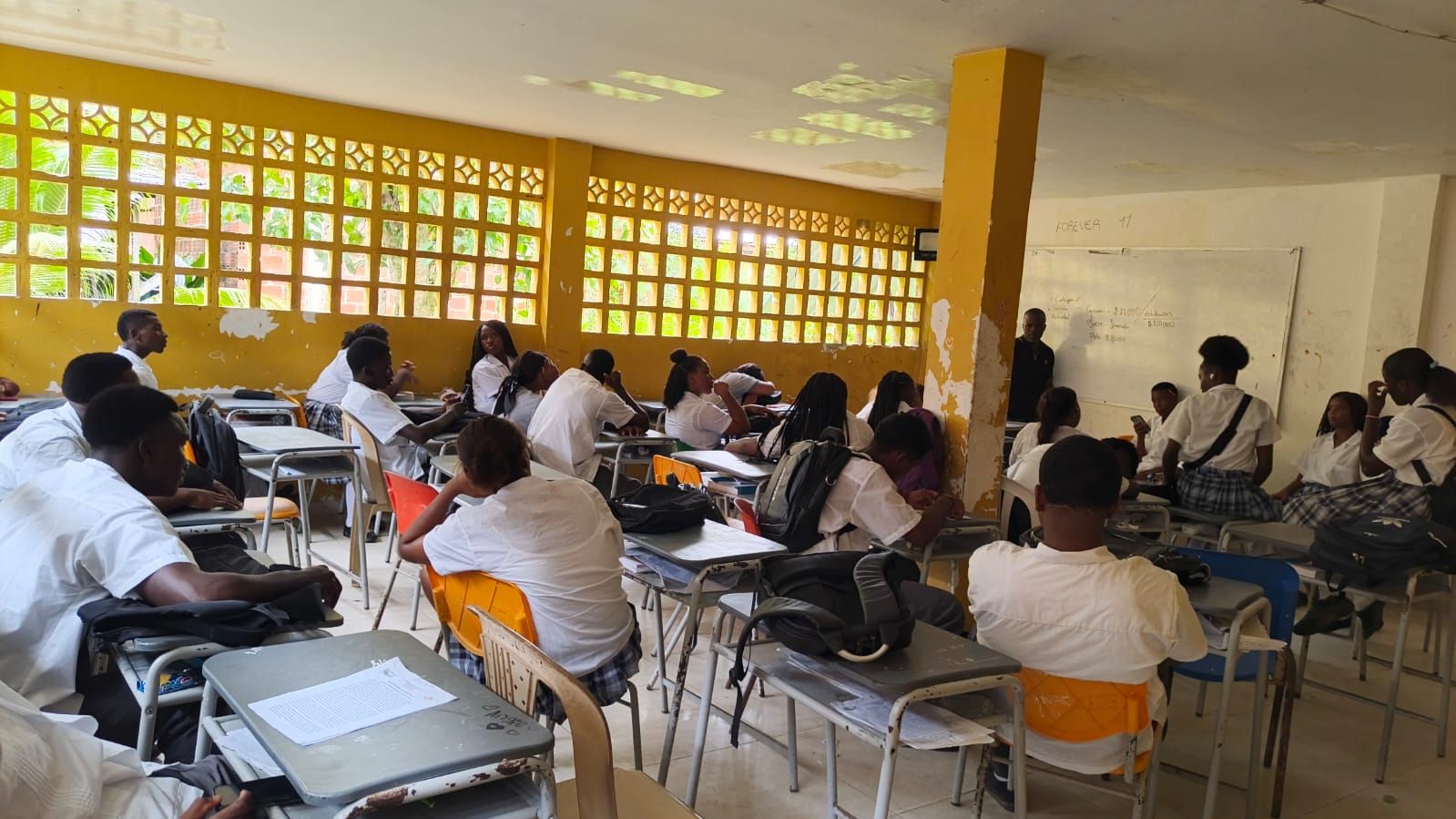 Jornada de trabajo con estudiantes
